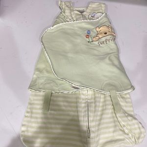 Halo sleep sack swaddle Winnie the Poor Newborn 6-12 lbs EUC 2 piece